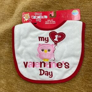 Neat Solutions Happy Valentine’s Day - 1st Valentine’s Day bib